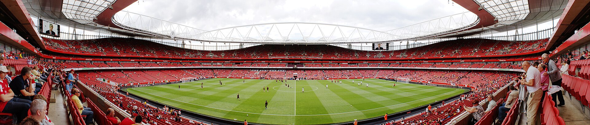 The Emirates Stadium in London