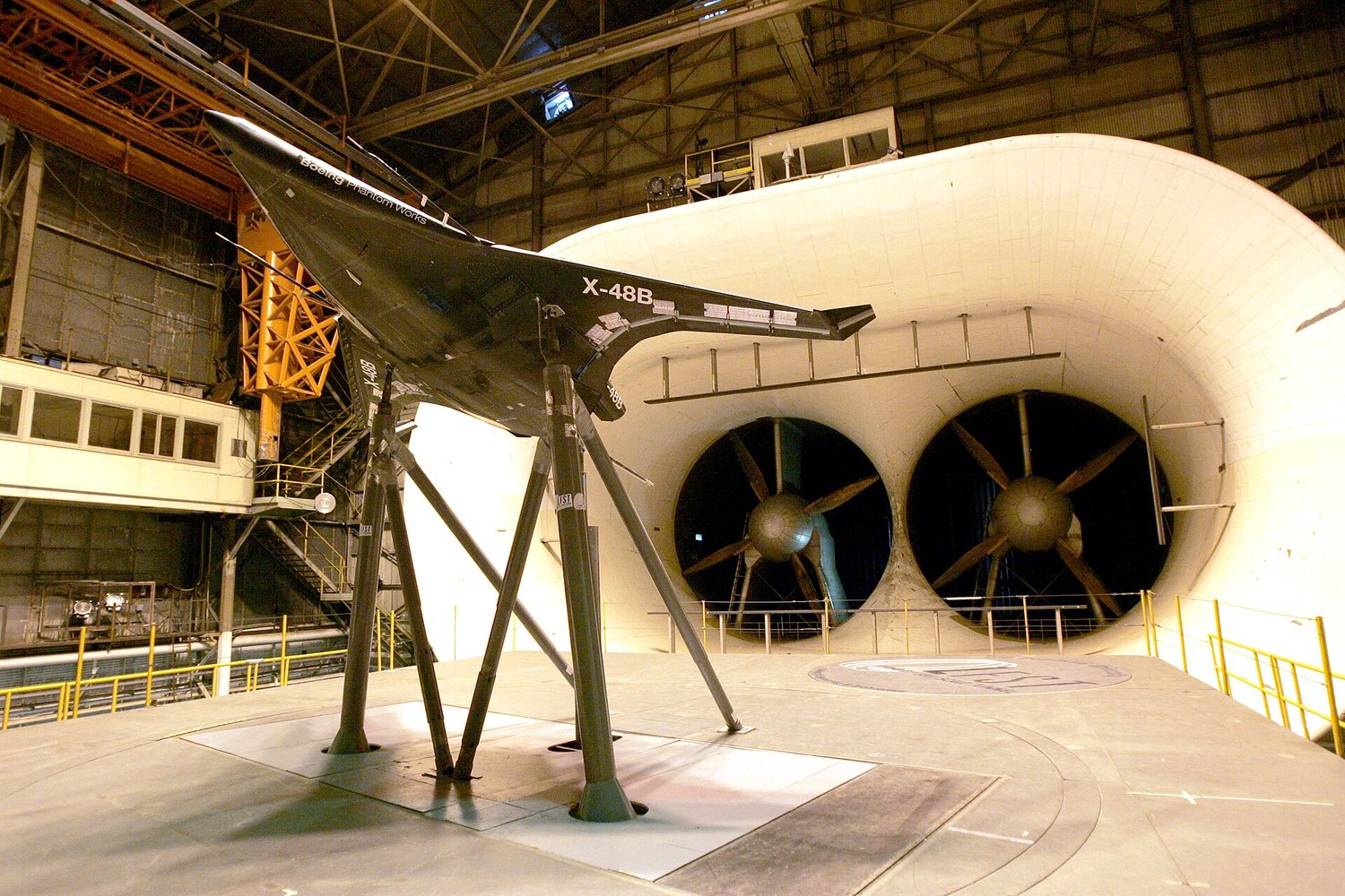 A wind tunnel used for aerodynamic testing