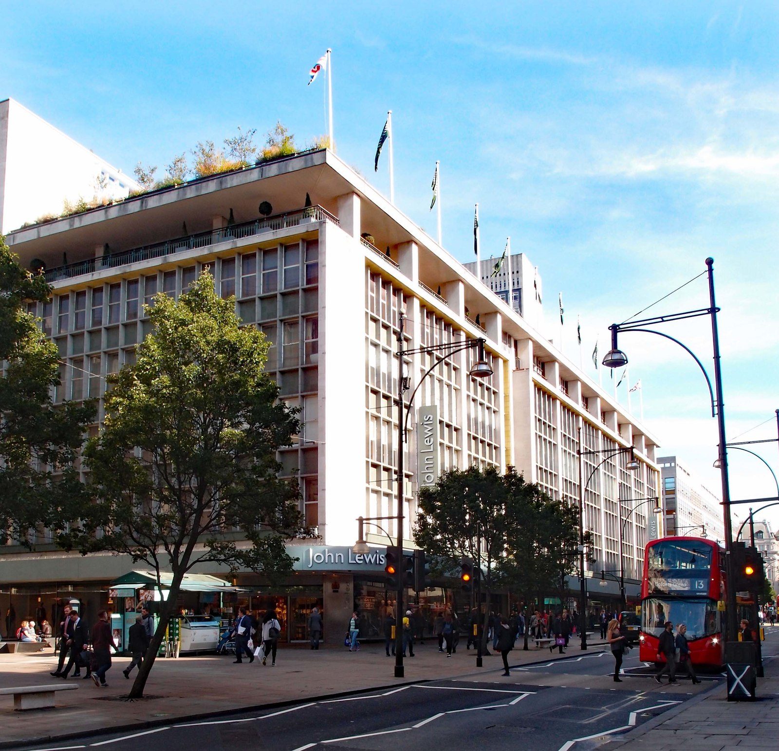 The John Lewis department store on Oxford Street in London