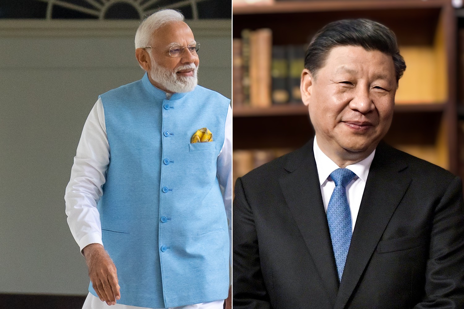 Narendra Modi, left, and Xi Jinping