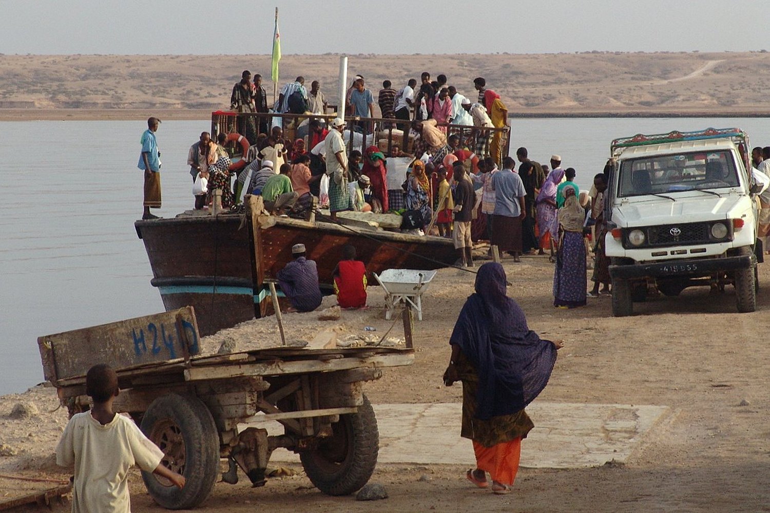 The coast at Obock in Djibouti
