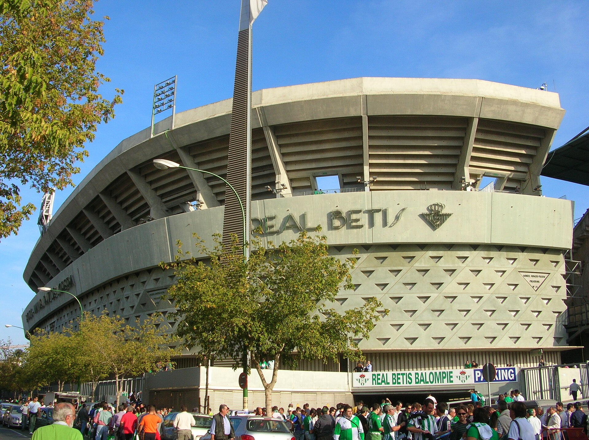 The Estadio Benito Villamarin, home of Real Betis