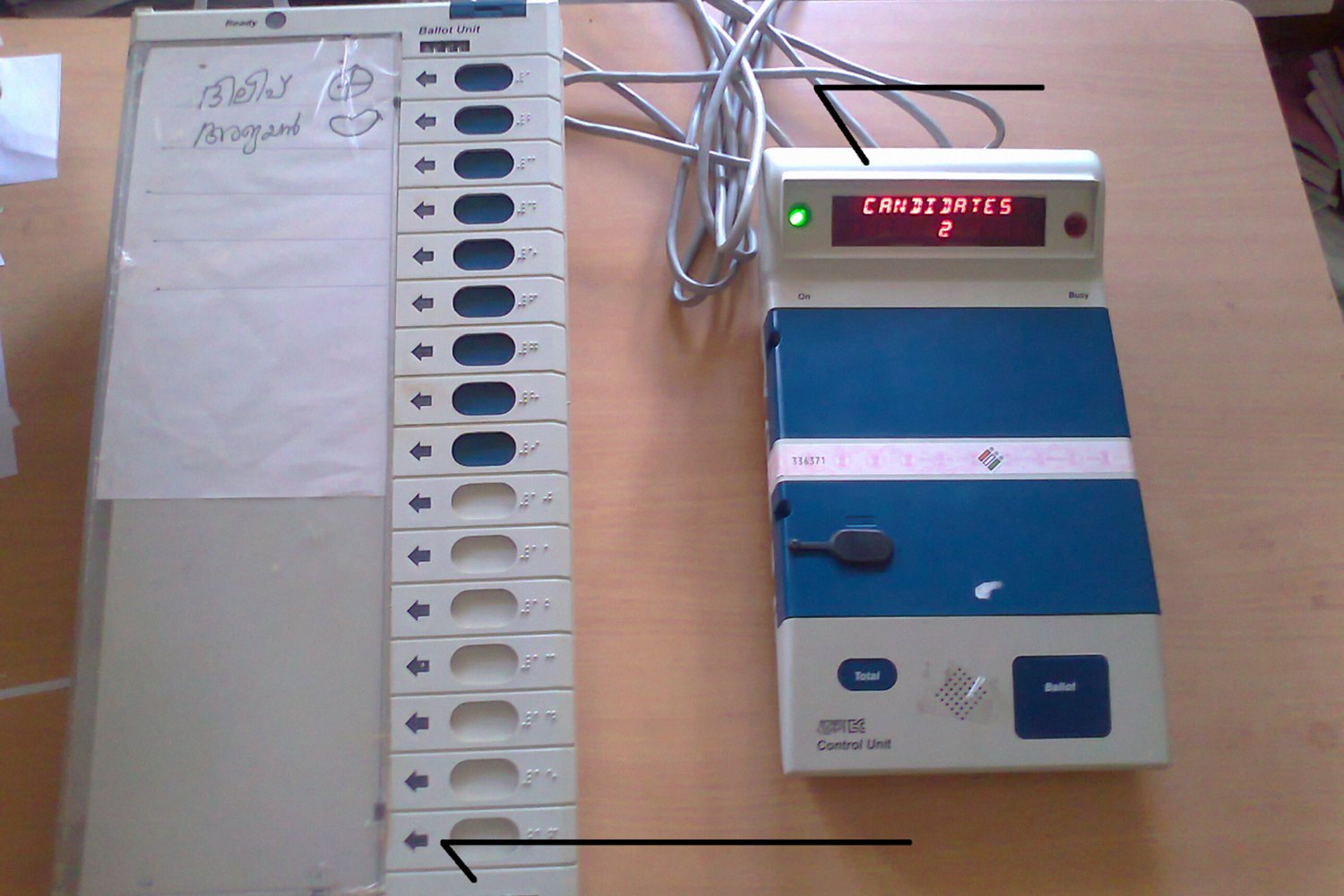 A polling station in India